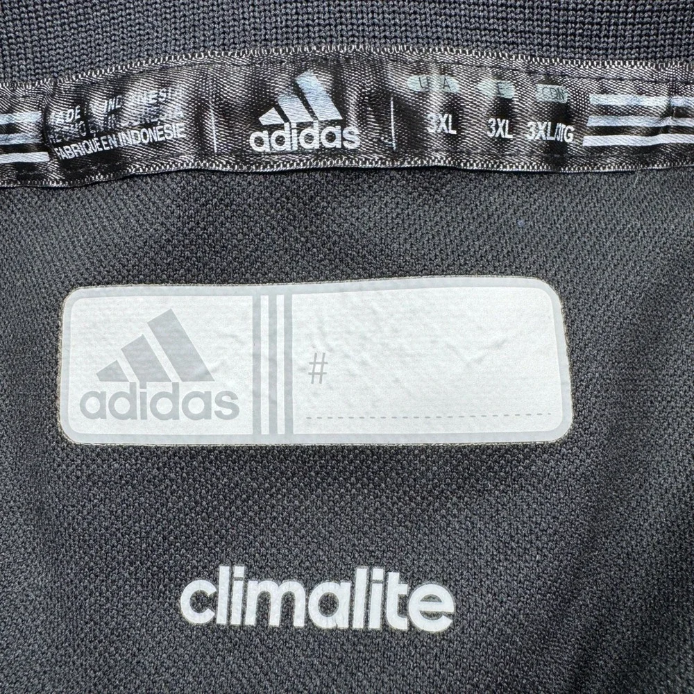 Adidas Climalite Men's Polo Shirt 3XL Black Golf Performance Textured